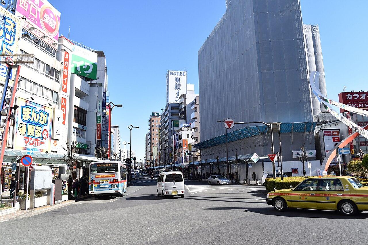 East of JR Kamata Station in Tokyo